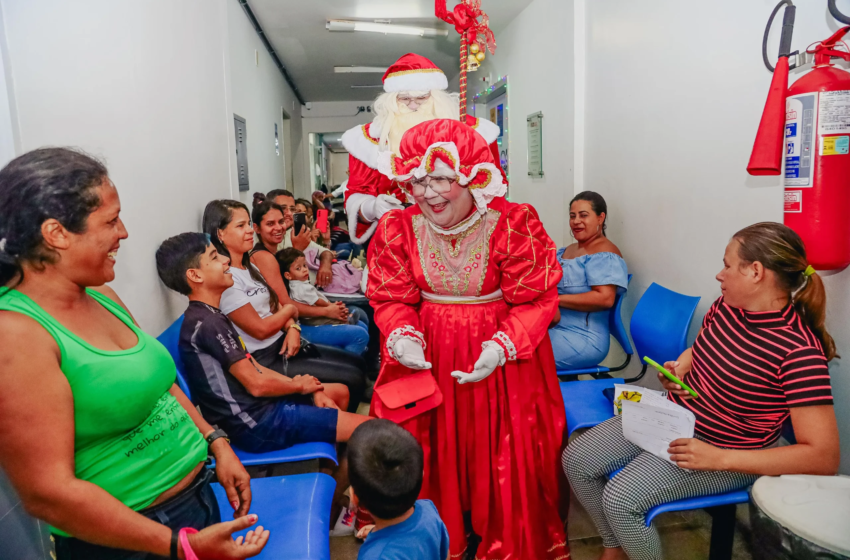  Hospitais da rede municipal de JP celebram o Natal junto aos profissionais, pacientes e acompanhantes