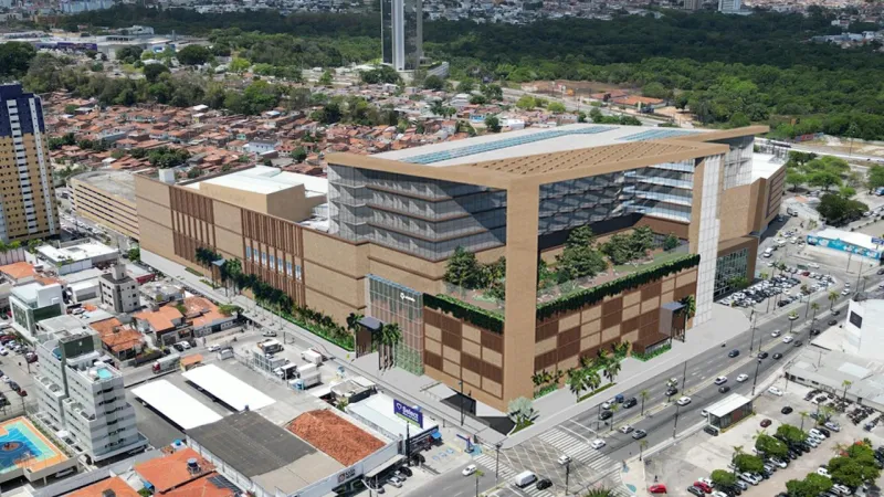  Manaíra Shopping divulga projeto de nova fachada, seis andares e jardim no topo