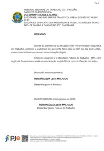  Presidente do Sindicato dos Motoristas anuncia que profissionais devem seguir juntos para audiência no Tribunal do Trabalho