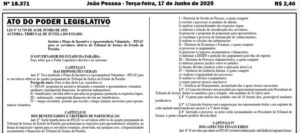  João Azevedo sanciona projeto de aposentadoria voluntária para Judiciário da Paraíba