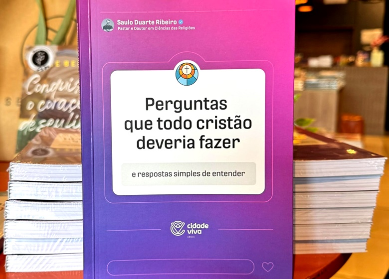  Pastor Saulo Ribeiro lança 9º livro: “Perguntas que Todo Cristão Deveria Fazer”